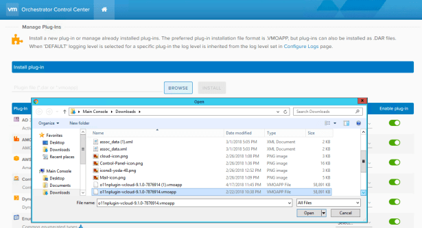 choose downloaded vCD91