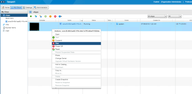 failover 4 stop vAPP